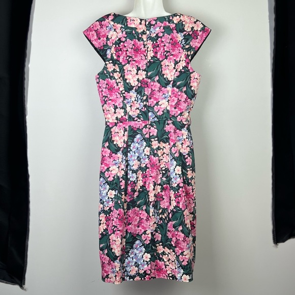 Review Chelsea Flower Dress Fitted Shift Vintage Floral Print Size 10 *no belt* - Picture 8 of 16